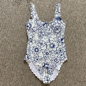 Aerie scallop trim bathing suit